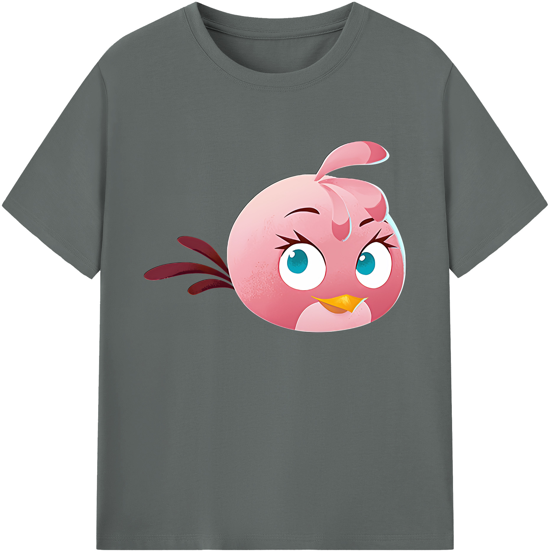 （画像用） Angry Birds アングリーバード 綿100％ メンズ半袖Tシャツ｜肌触りやわらか＆通気性